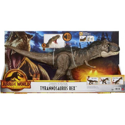 Jurassic World Dominion Tyrannosaurus Rex Thrash 'n throw